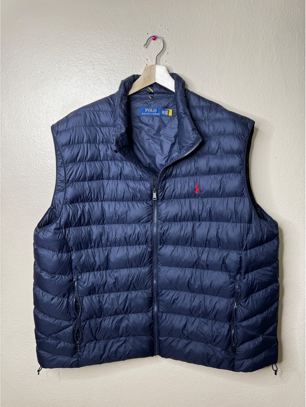 Polo Ralph Lauren Men’s 3XB Navy Packable Down Puffer Vest Big & Tall
